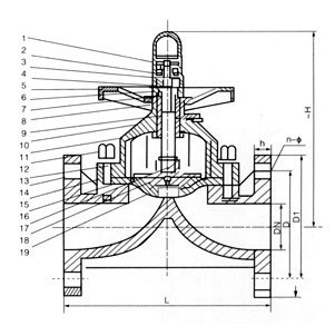 淮安塑料隔膜阀结构图